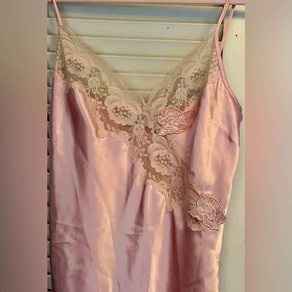 Vintage Gold Label Victoria's Secret Nightgown Chemise Slip Pink S